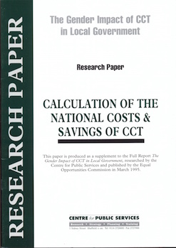 National Costs Of Cct