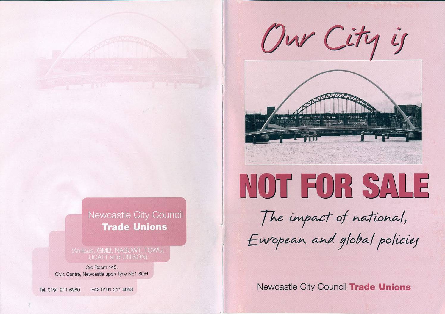 Our City is NOT FOR SALE