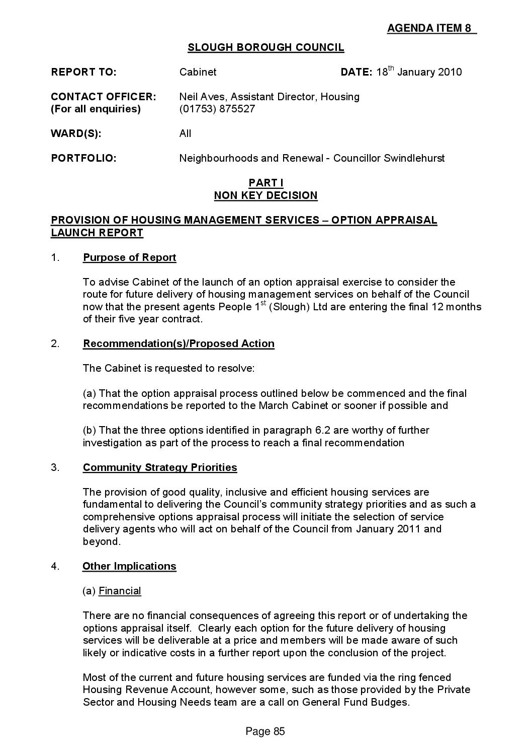 Slough BC plans to close ALMO