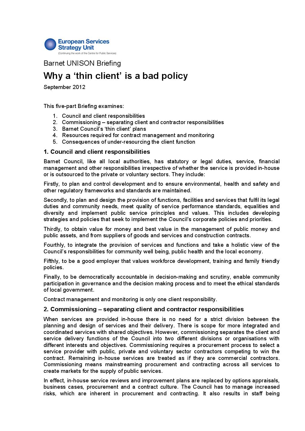 Why a ‘thin client’ is a bad policy