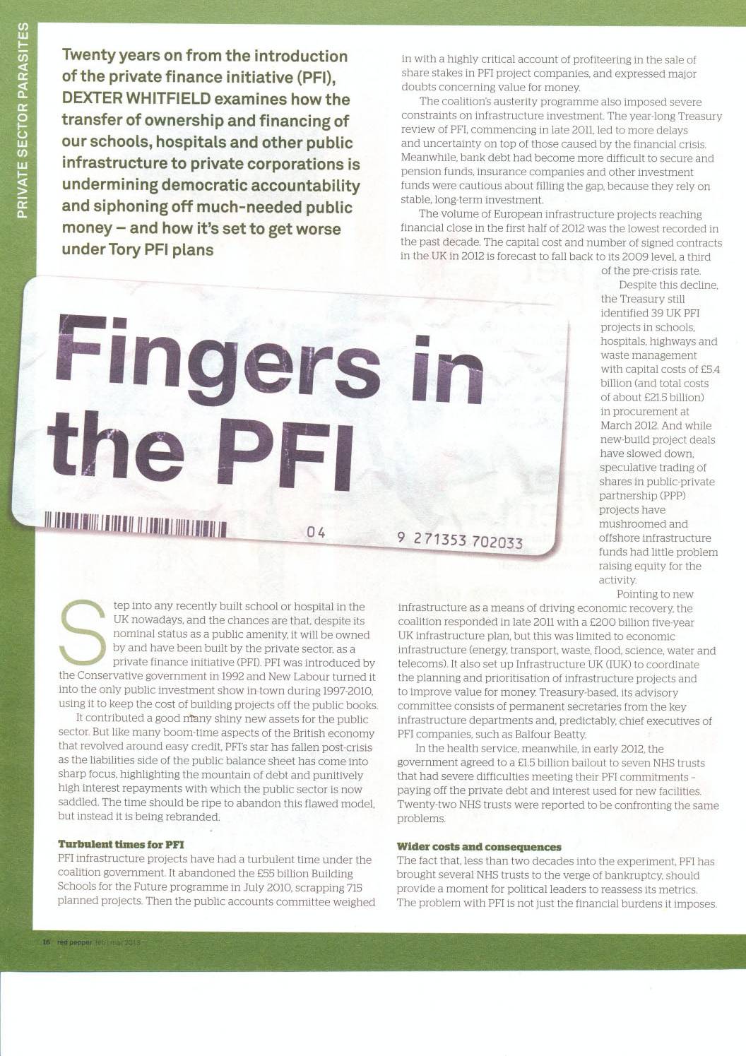 Fingers in the PFI