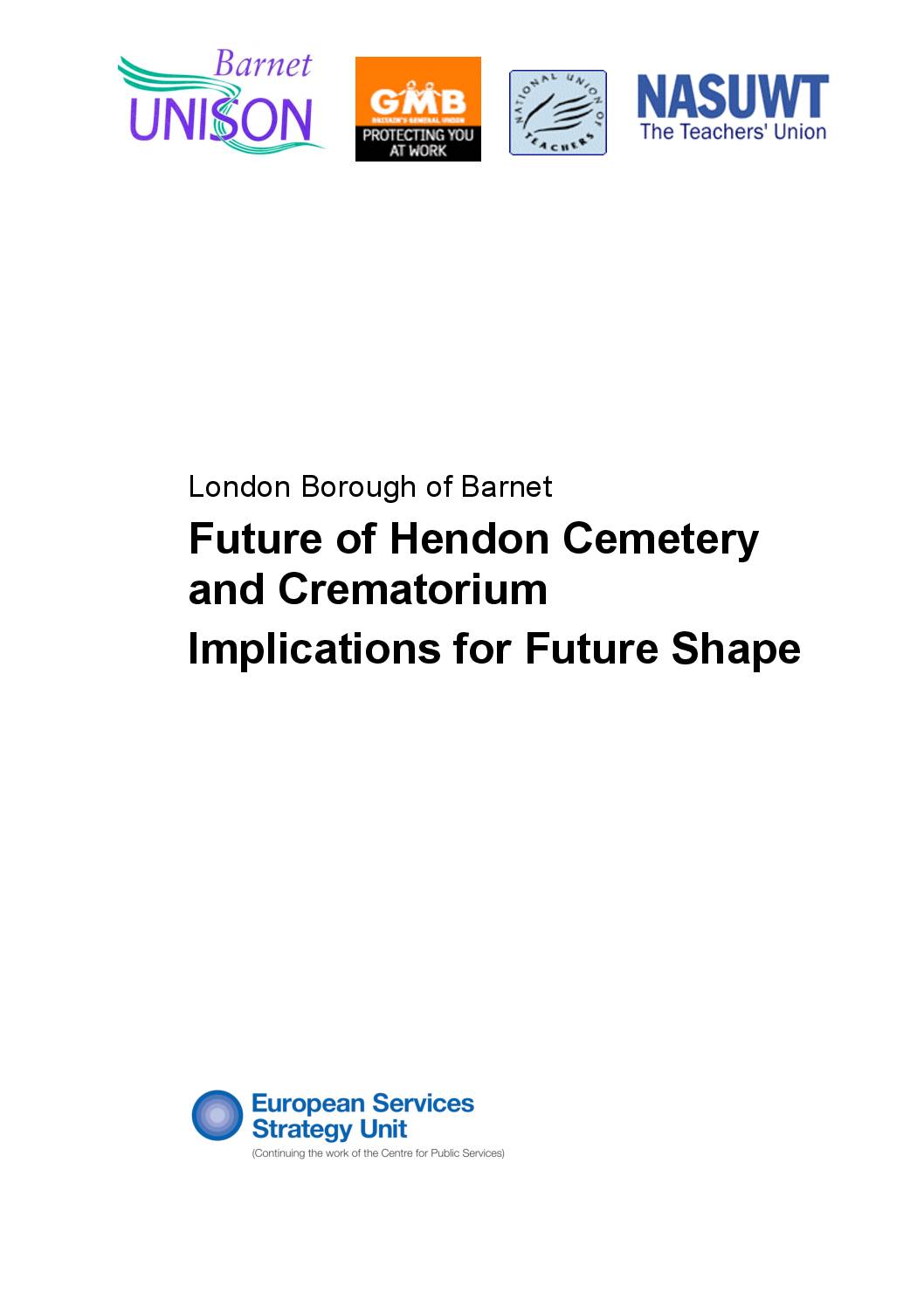Future of Hendon Cemetery and Crematorium: Implications for Future Shape