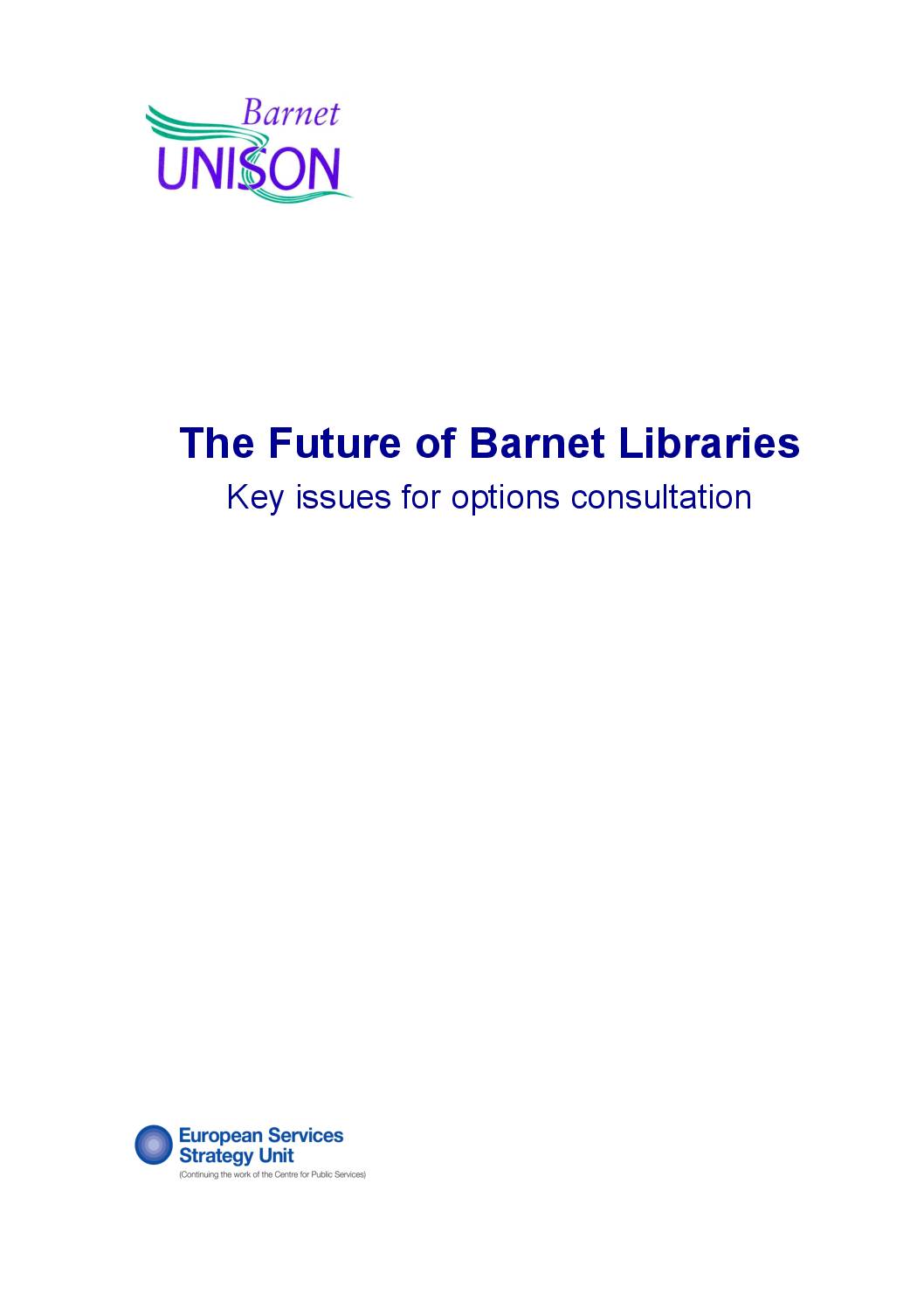 The Future of Barnet Libraries