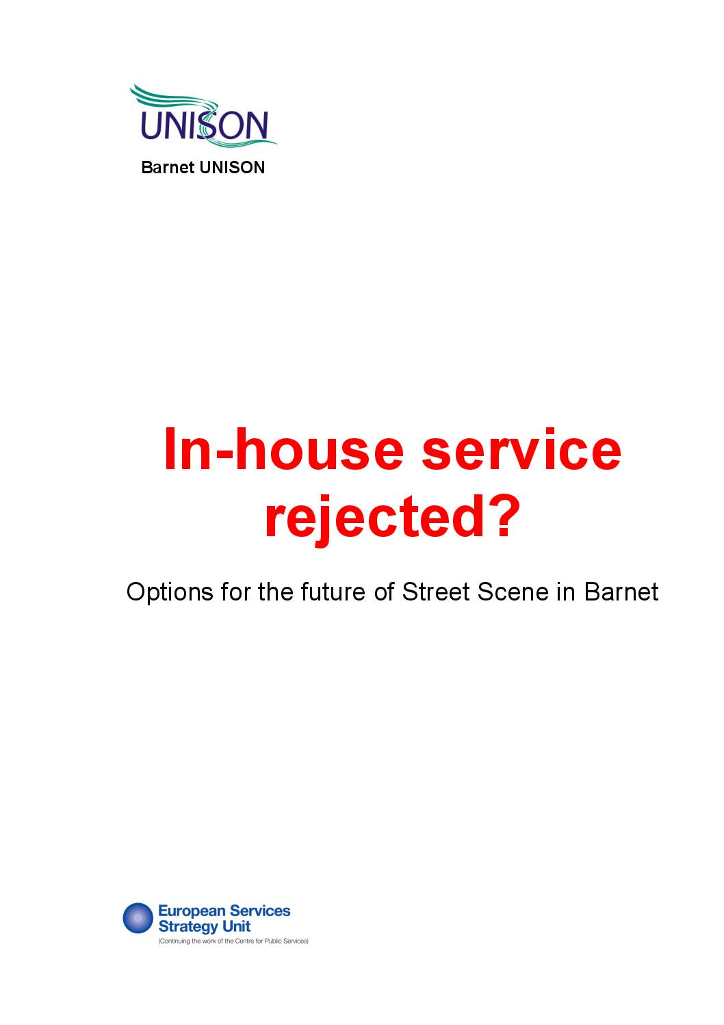 Adult Social Care stays in-house but Barnet reverts to outsourcing
