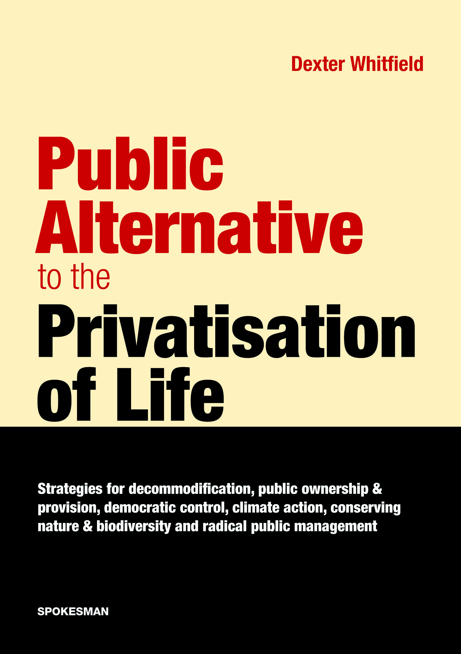 New Book – Public Alternative to the Privatisation of Life