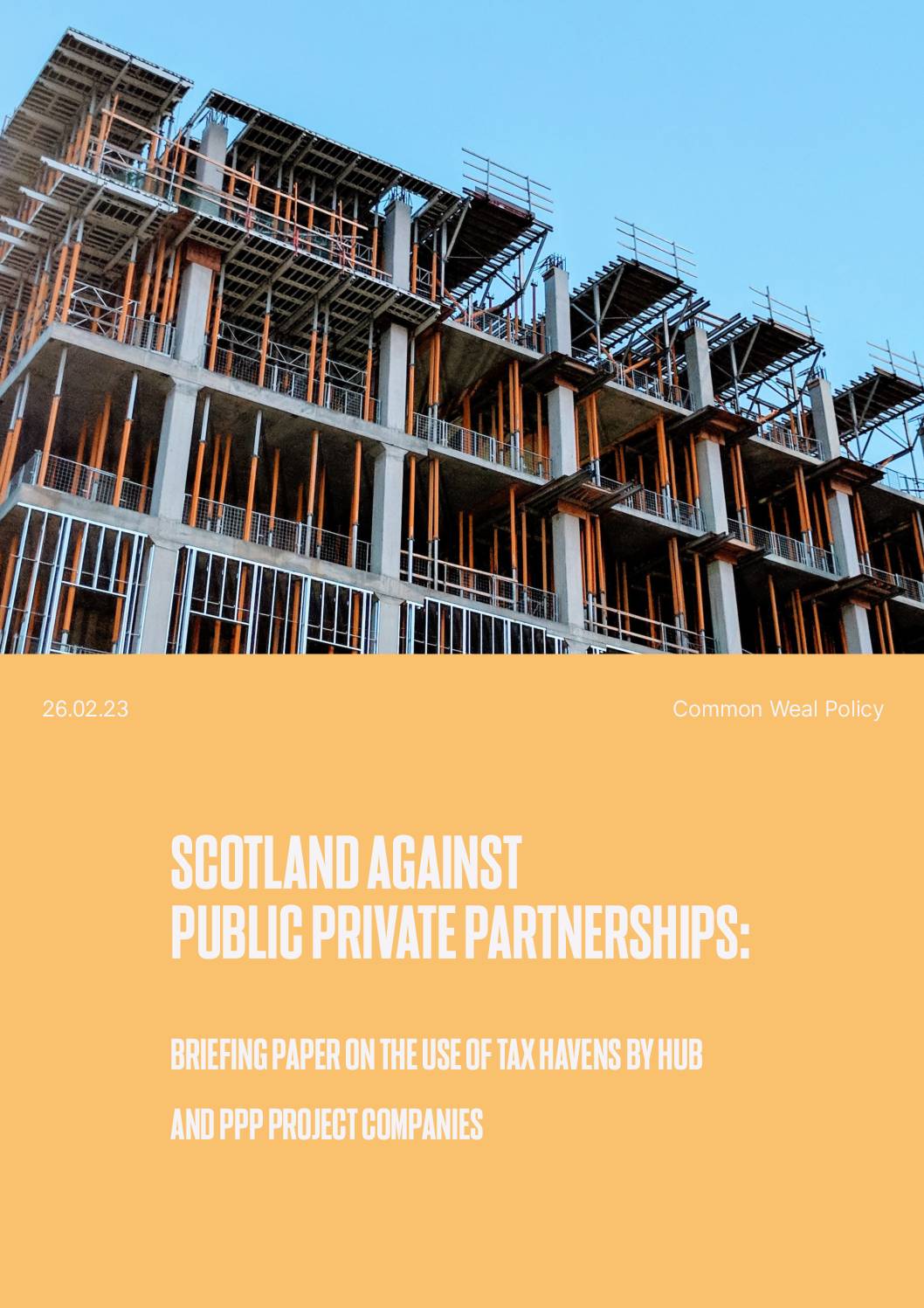 Briefing paper on the use of tax havens by Scottish Hub and PPP Project Companies